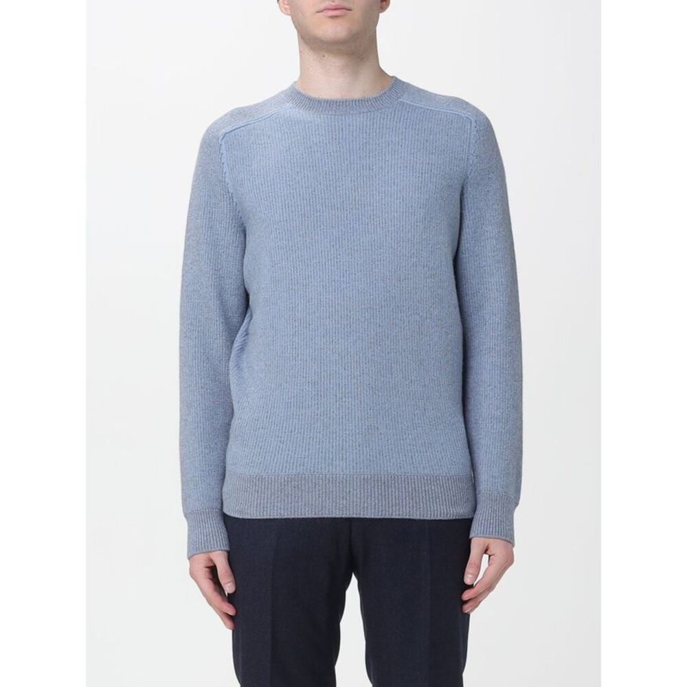 Zegna Sweater Men Gnawed Blue